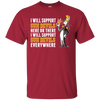 I Will Support Everywhere Arizona State Sun Devils T Shirts