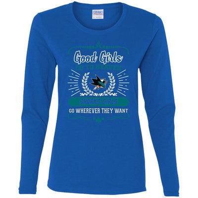 Good Girls Go To Heaven San Jose Sharks Girls T Shirts