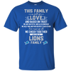 We Are A Detroit Lions Family T Shirt