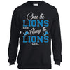 Always The Detroit Lions Girl T Shirts