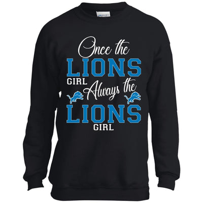 Always The Detroit Lions Girl T Shirts