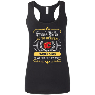 Good Girls Go To Heaven Calgary Flames Girls T Shirts