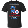 Nice Pug T Shirts - This Girl Is Protected By Captain America Pug