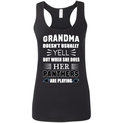 Grandma Doesn't Usually Yell Carolina Panthers T Shirts