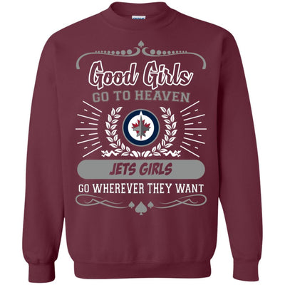 Good Girls Go To Heaven Winnipeg Jets Girls T Shirts