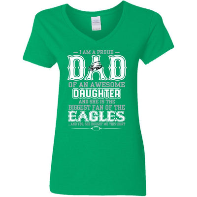 Proud Of Dad Of An Awesome Daughter Philadelphia Eagles T Shirts