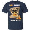 Diet Starts Next Week Pug T Shirts