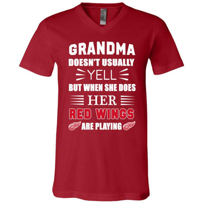 Grandma Doesn't Usually Yell Detroit Red Wings T Shirts