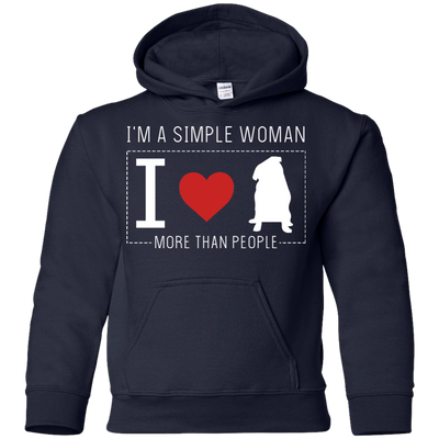 I'm A Simple Woman - Pug T Shirts