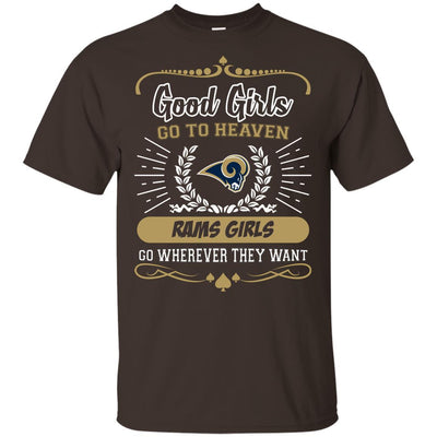 Good Girls Go To Heaven Los Angeles Rams Girls T Shirts