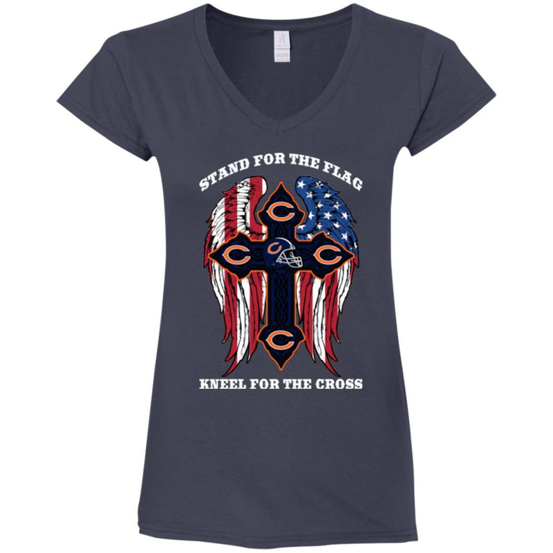 Stand For The Flag Kneel For The Cross Chicago Bears T Shirts