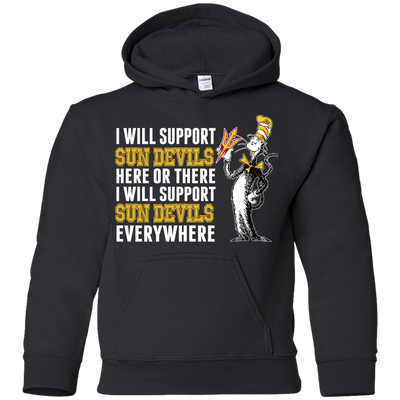 I Will Support Everywhere Arizona State Sun Devils T Shirts