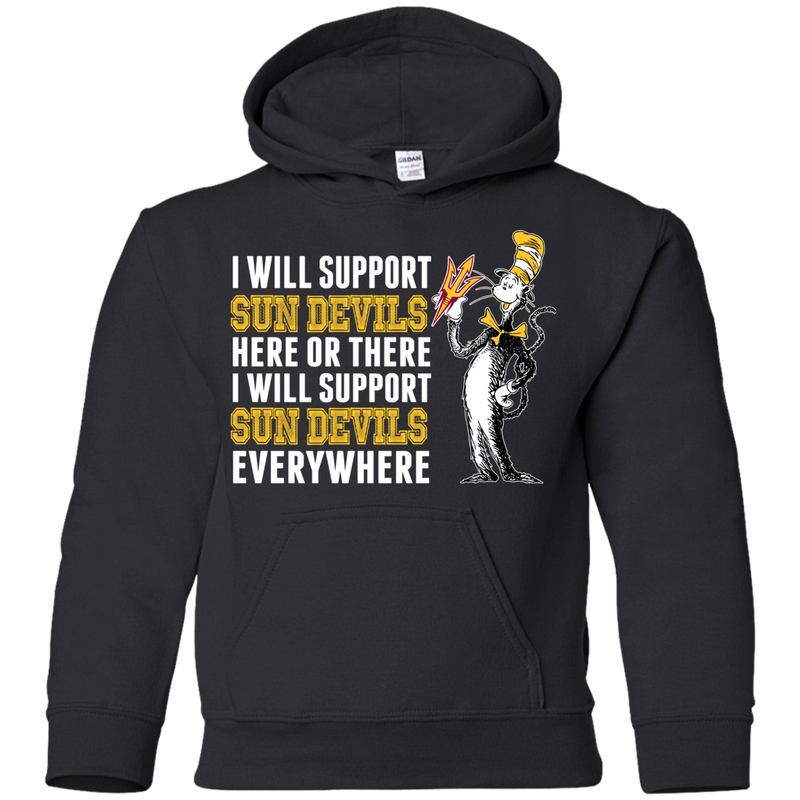 I Will Support Everywhere Arizona State Sun Devils T Shirts