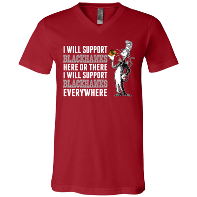 I Will Support Everywhere Chicago Blackhawks T Shirts