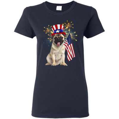 Independence Day Pug T Shirts