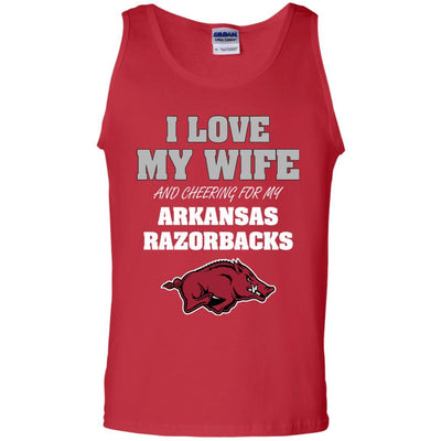 I Love My Wife And Cheering For My Arkansas Razorbacks T Shirts