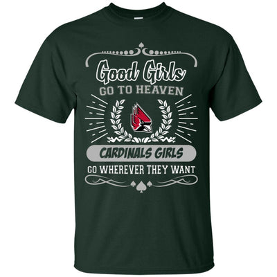 Good Girls Go To Heaven Ball State Cardinals Girls T Shirts