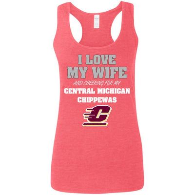 I Love My Wife And Cheering For My Central Michigan Chippewas T Shirts