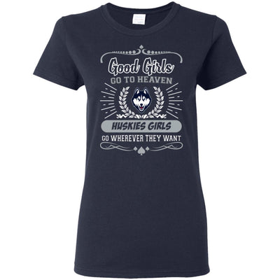 Good Girls Go To Heaven Connecticut Huskies Girls T Shirts