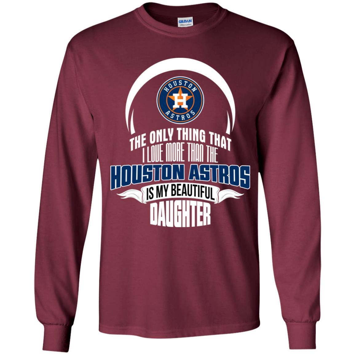Proud Of Dad Of An Awesome Daughter Houston Astros T Shirts – Best Funny  Store