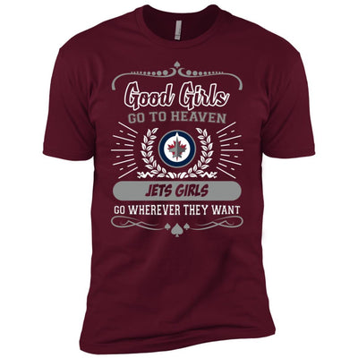 Good Girls Go To Heaven Winnipeg Jets Girls T Shirts