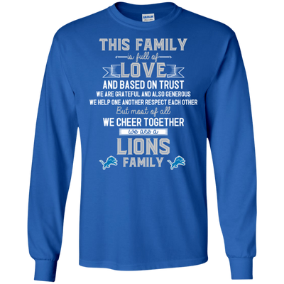 We Are A Detroit Lions Family T Shirt