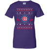 Chicago Cubs Stitch Knitting Style Ugly T Shirts WNG