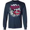 Colorful Earthquake Art Minnesota Twins T Shirt