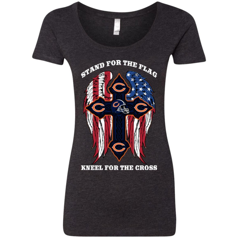 Stand For The Flag Kneel For The Cross Chicago Bears T Shirts