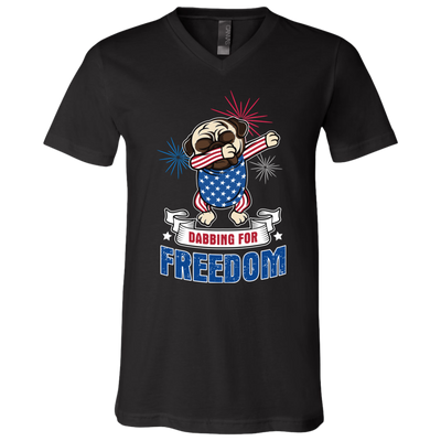 Dabbing For Freedom Pug T Shirts