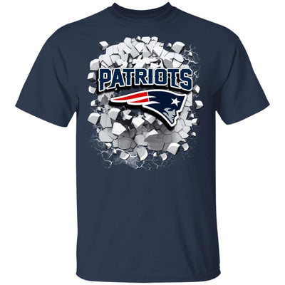 Colorful Earthquake Art New England Patriots T Shirt