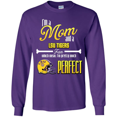 Cool Pretty Perfect Mom Fan LSU Tigers T Shirt