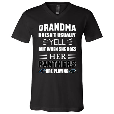 Grandma Doesn't Usually Yell Carolina Panthers T Shirts