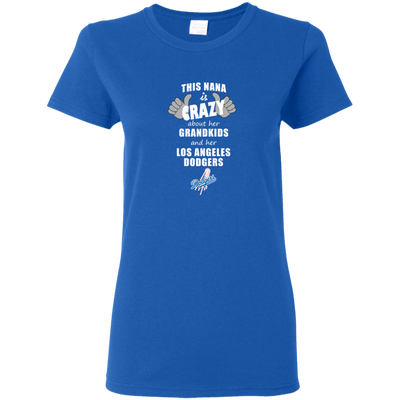 This Nana Is Crazy About Her Grandkids And Her Los Angeles Dodgers T Shirts