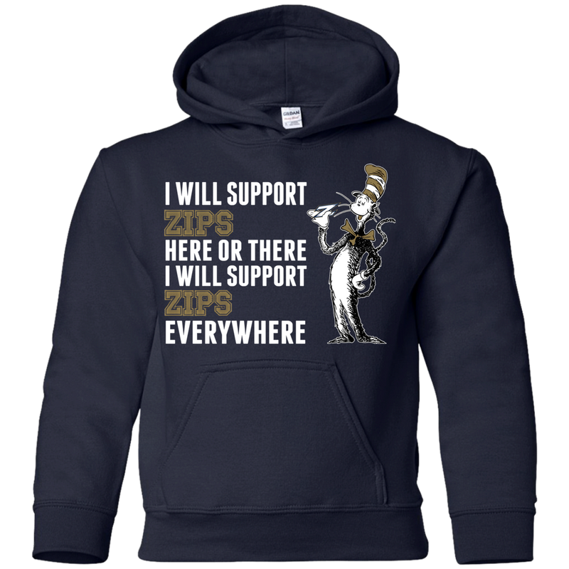 I Will Support Everywhere Akron Zips T Shirts