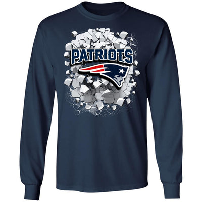 Colorful Earthquake Art New England Patriots T Shirt