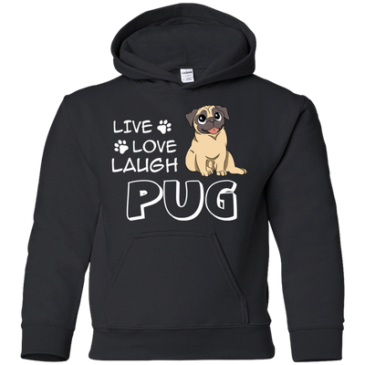 Live Love Laugh Pug T Shirts