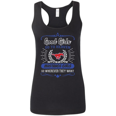 Good Girls Go To Heaven SMU Mustangs Girls T Shirts