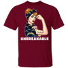 Beautiful Girl Unbreakable Go Los Angeles Chargers T Shirt