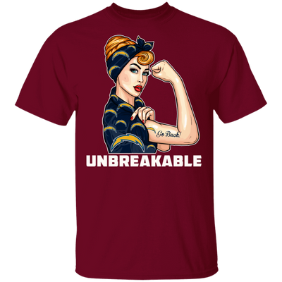 Beautiful Girl Unbreakable Go Los Angeles Chargers T Shirt