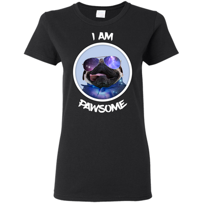 Nice Pug T Shirts - I Am Pawsome Pug, is a cool gift for friends