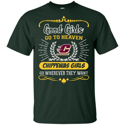 Good Girls Go To Heaven Central Michigan Chippewas Girls T Shirts