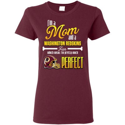 Cool Pretty Perfect Mom Fan Washington Redskins T Shirt