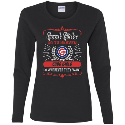 Good Girls Go To Heaven Chicago Cubs Girls T Shirts