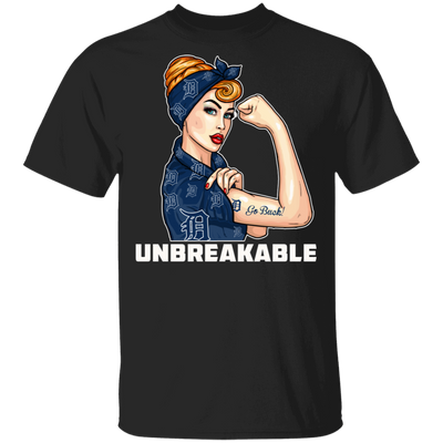 Beautiful Girl Unbreakable Go Detroit Tigers T Shirt