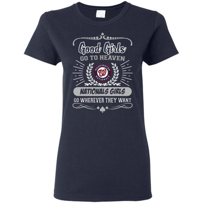 Good Girls Go To Heaven Washington Nationals Girls T Shirts