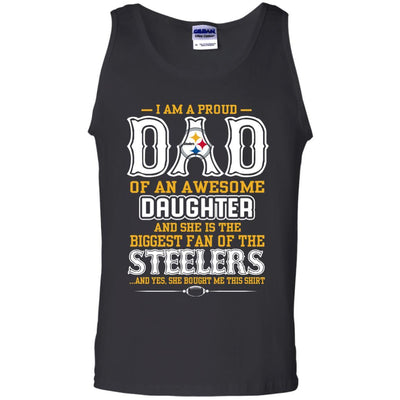 Proud Of Dad Of An Awesome Daughter Pittsburgh Steelers T Shirts