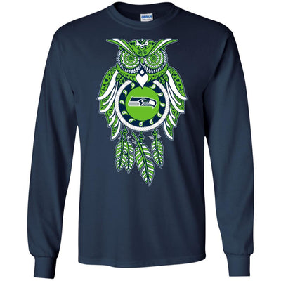 Dreamcatcher Owl Seattle Seahawks T Shirt