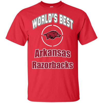 Amazing World's Best Dad Arkansas Razorbacks T Shirts