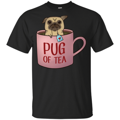 Pug Of Tea T Shirts